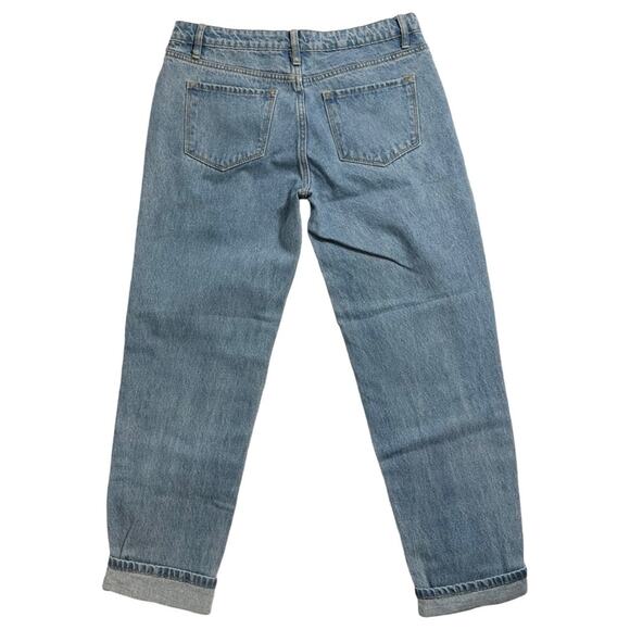 Fashion Nova Best Of You Boyfriend Jeans - Medium Blue Wash SZ 9 $55 - Picture 11 of 15